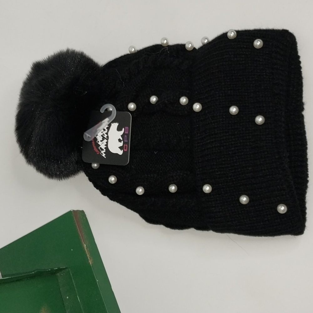 Womens Beanie Warm Hat Fuzzy Knit Ball Cap - Picture 10 of 13